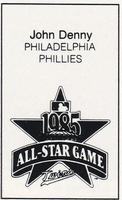1985 All-Star Game Program Inserts #NNO John Denny Back