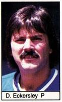 1985 All-Star Game Program Inserts #NNO Dennis Eckersley Front