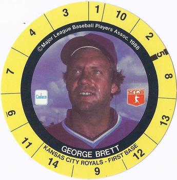 1989 Cadaco Discs #NNO George Brett Front