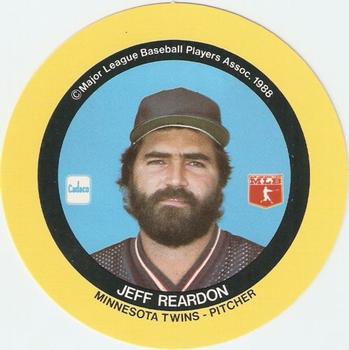1989 Cadaco Discs #NNO Jeff Reardon Front