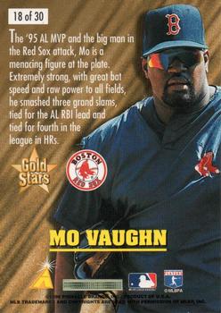 1996 Score - Gold Stars #18 Mo Vaughn Back