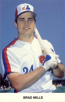1983 Montreal Expos Photocards #NNO Brad Mills Front