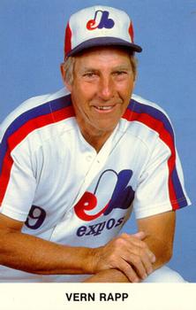 1983 Montreal Expos Photocards #NNO Vern Rapp Front