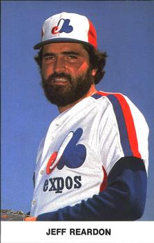 1983 Montreal Expos Photocards #NNO Jeff Reardon Front