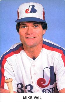 1983 Montreal Expos Photocards #NNO Mike Vail Front