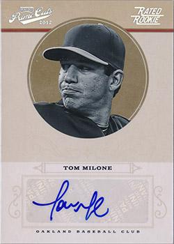2012 Playoff Prime Cuts - Century Silver Signatures #93 Tommy Milone Front
