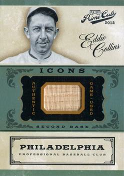 2012 Playoff Prime Cuts - Icons Bats #33 Eddie Collins Front