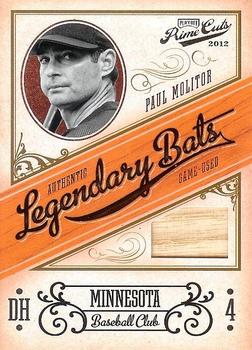2012 Playoff Prime Cuts - Legendary Bats #20 Paul Molitor Front