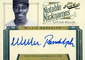 2012 Playoff Prime Cuts - Notable Nicknames #35 Willie Randolph Front