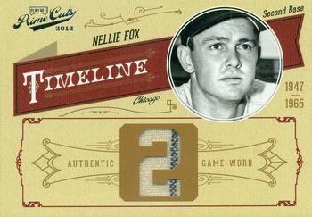 2012 Playoff Prime Cuts - Timeline Jersey Number #37 Nellie Fox Front