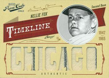 2012 Playoff Prime Cuts - Timeline Materials Custom City #37 Nellie Fox Front