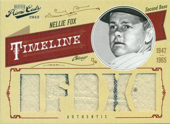 2012 Playoff Prime Cuts - Timeline Materials Custom Names #37 Nellie Fox Front