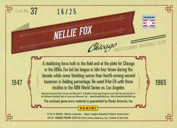 2012 Playoff Prime Cuts - Timeline Memorabilia #37 Nellie Fox Back