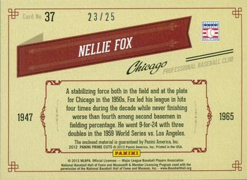 2012 Playoff Prime Cuts - Timeline Quads Materials #37 Nellie Fox Back