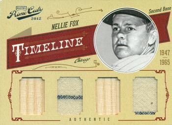 2012 Playoff Prime Cuts - Timeline Quads Materials #37 Nellie Fox Front