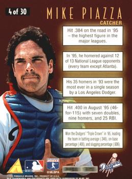1996 Score - Numbers Game #4 Mike Piazza Back