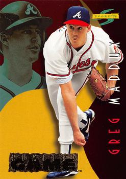 1996 Score - Numbers Game #6 Greg Maddux Front