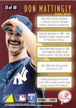 1996 Score - Numbers Game #23 Don Mattingly Back