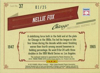 2012 Playoff Prime Cuts - Timeline Trios Materials #37 Nellie Fox Back