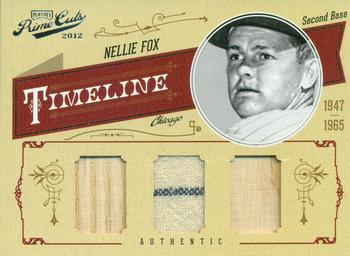 2012 Playoff Prime Cuts - Timeline Trios Materials #37 Nellie Fox Front