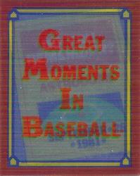 1988 Score - Magic Motion: Great Moments in Baseball #16 Nolan Ryan: 09/26/1981 Front