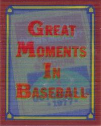 1988 Score - Magic Motion: Great Moments in Baseball #19 Reggie Jackson: 10/18/1977 Front