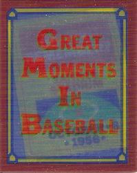 1988 Score - Magic Motion: Great Moments in Baseball #35 Don Larsen: 10/08/1956 Front