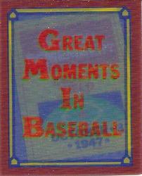1988 Score - Magic Motion: Great Moments in Baseball #41 Cookie Lavagetto: 10/03/1947 Front