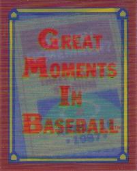 1988 Score - Magic Motion: Great Moments in Baseball #4 Mike Schmidt: 04/18/1987 Front