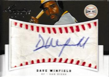 2012 Panini Signature Series - Game Ball Signatures #18 Dave Winfield Front