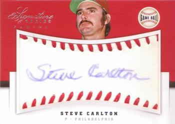 2012 Panini Signature Series - Game Ball Signatures #89 Steve Carlton Front