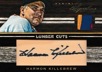 2012 Panini Signature Series - Lumber Cut Signature Prime Materials #13 Harmon Killebrew Front