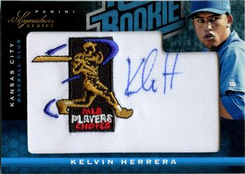 2012 Panini Signature Series - Rookie MLBPA Logo #130 Kelvin Herrera Front
