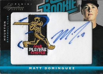 2012 Panini Signature Series - Rookie MLBPA Logo #135 Matt Dominguez Front
