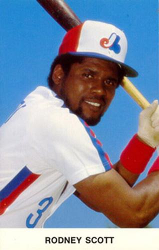1981 Montreal Expos Postcards #NNO Rodney Scott Front
