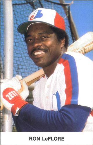 1980 Montreal Expos Postcards #NNO Ron LeFlore Front