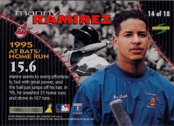 1996 Score - Power Pace #14 Manny Ramirez Back