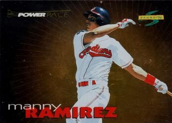 1996 Score - Power Pace #14 Manny Ramirez Front