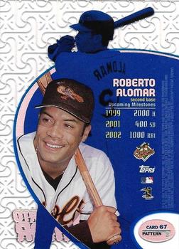 1998 Topps Tek - Pattern  3 #67 Roberto Alomar Back