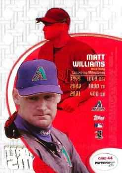 1998 Topps Tek - Pattern 28 #44 Matt Williams Back