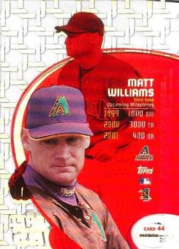 1998 Topps Tek - Pattern 29 #44 Matt Williams Back