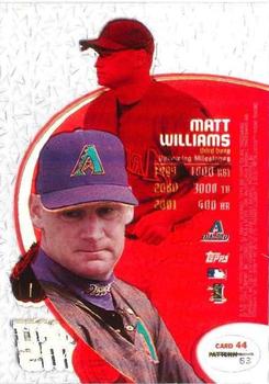 1998 Topps Tek - Pattern 63 #44 Matt Williams Back