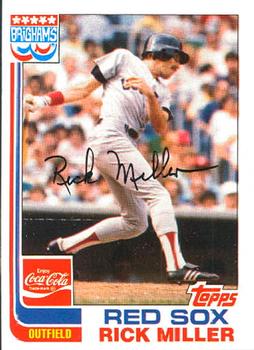 1982 Topps Brigham's/Coca-Cola Boston Red Sox #11 Rick Miller Front