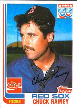1982 Topps Brigham's/Coca-Cola Boston Red Sox #15 Chuck Rainey Front