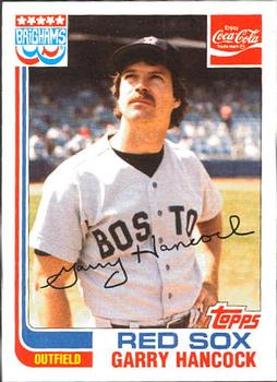 1982 Topps Brigham's/Coca-Cola Boston Red Sox #8 Garry Hancock Front
