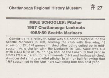 1989 Chattanooga Lookouts Legends II #27 Mike Schooler Back