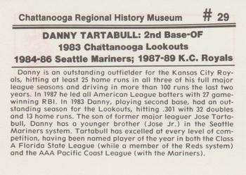 1989 Chattanooga Lookouts Legends II #29 Danny Tartabull Back