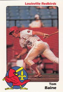 1989 Louisville Redbirds #10 Tom Baine Front