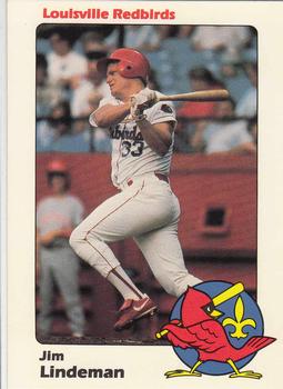 1989 Louisville Redbirds #26 Jim Lindeman Front