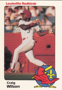 1989 Louisville Redbirds #36 Craig Wilson Front